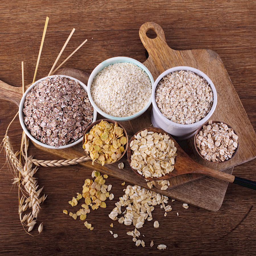 Schonend gewalzte Flocken sowie traditionell gewalzte Flakes