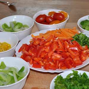 Ernährung mit Rohkost und Getreide