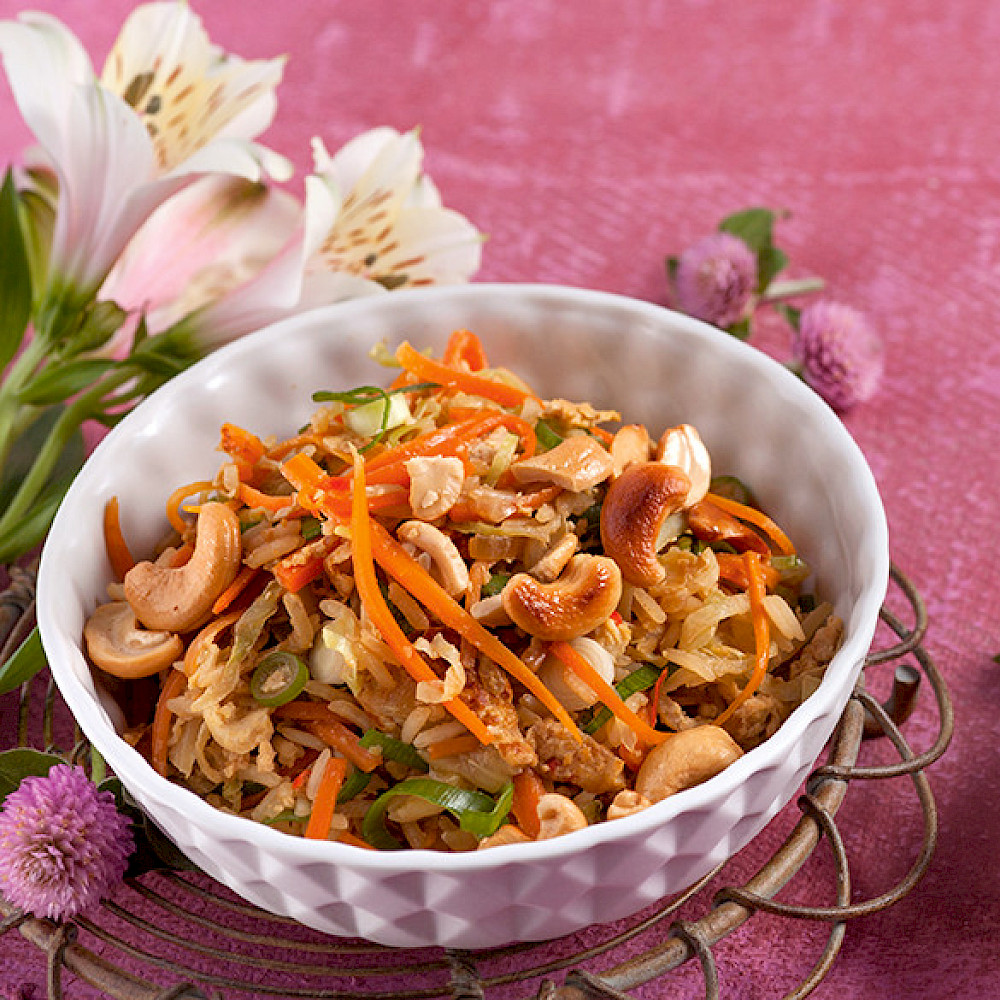 Khaow Pad mit Cashewkennen