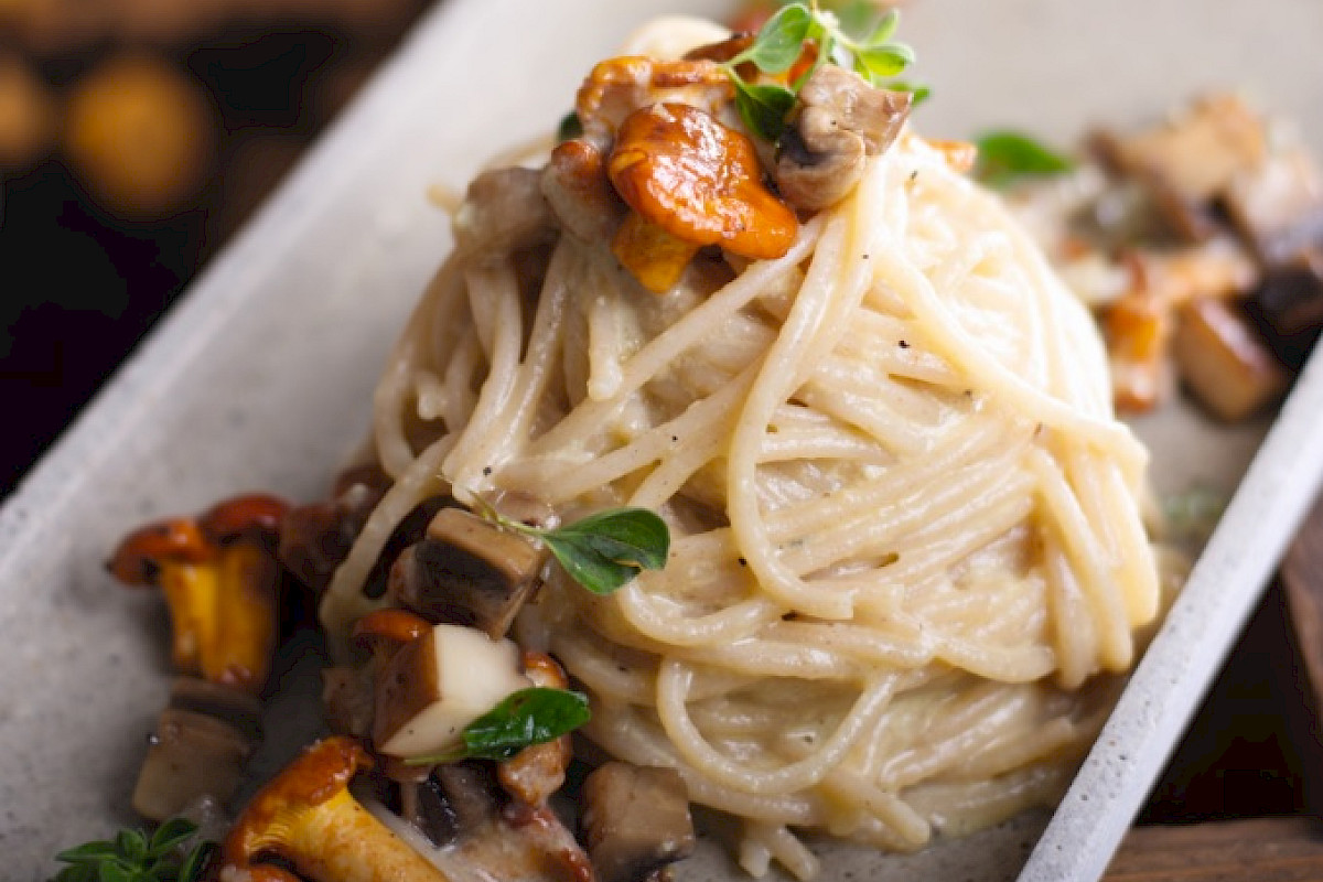 Spaghetti Funghinara, Spaghetti mit Pilzen