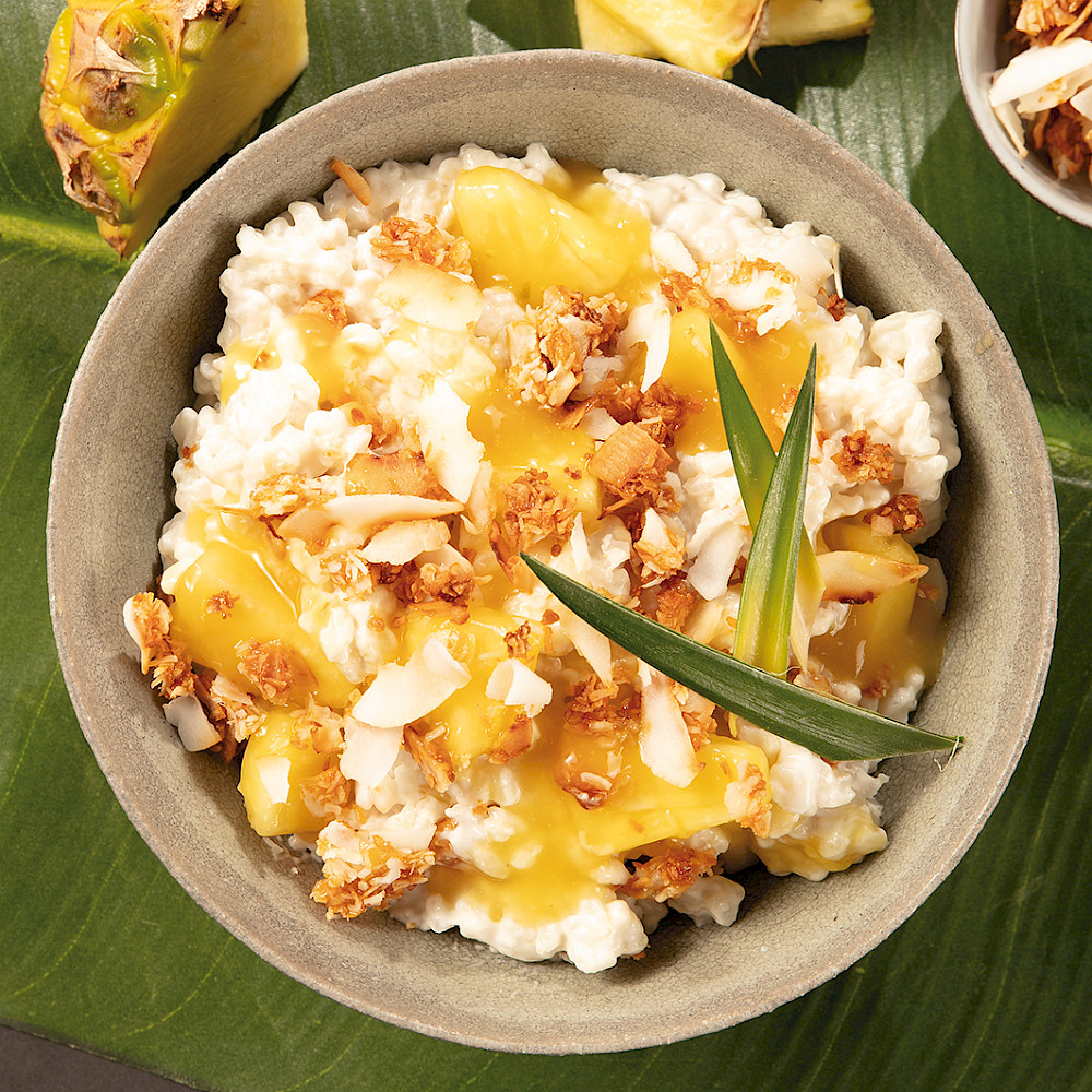 Milchreis Pina Colada, mit Ananas