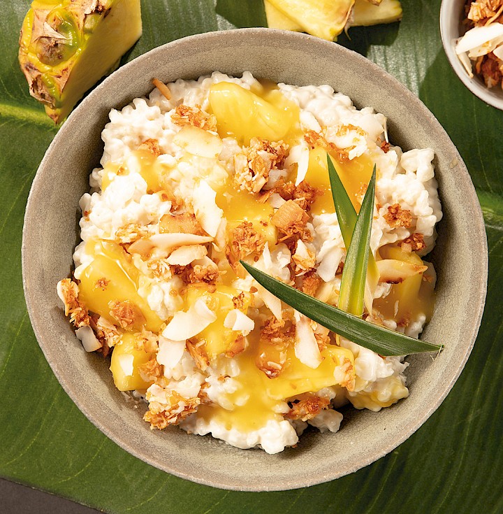 Milchreis Pina Colada, mit Ananas