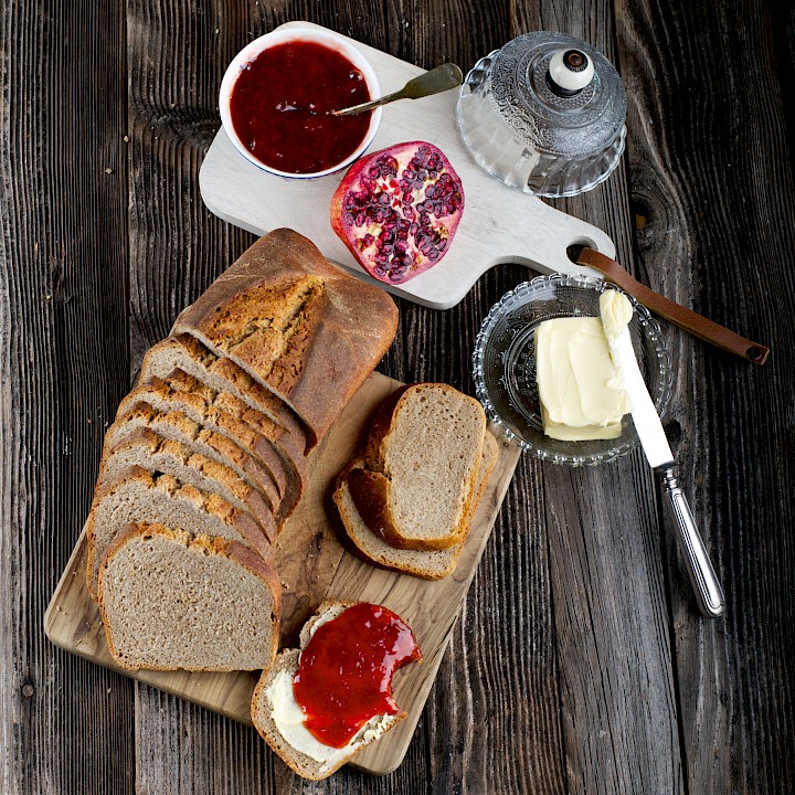 Über-Nach-Brot, Dinkel-Roggenbrot