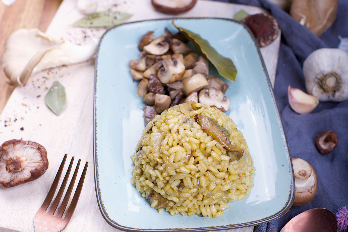 Risotto con Funghi, Risotto mit Pilzen