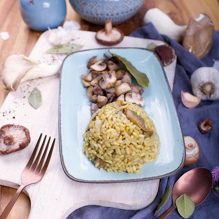 Risotto con Funghi, Risotto mit Pilzen