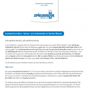 Weizen- und Dinkelmehle im Test bei Ökotest