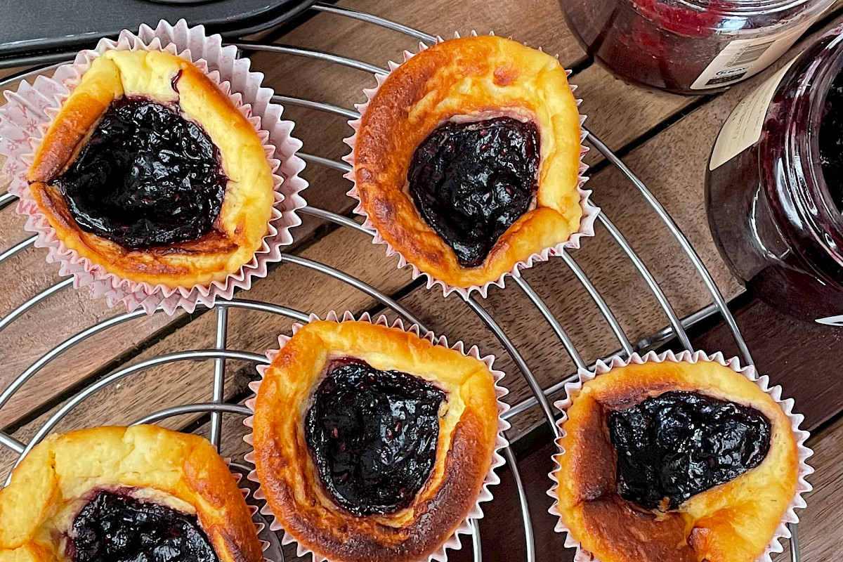 Quarkküchlein, kleine Cheesecakes