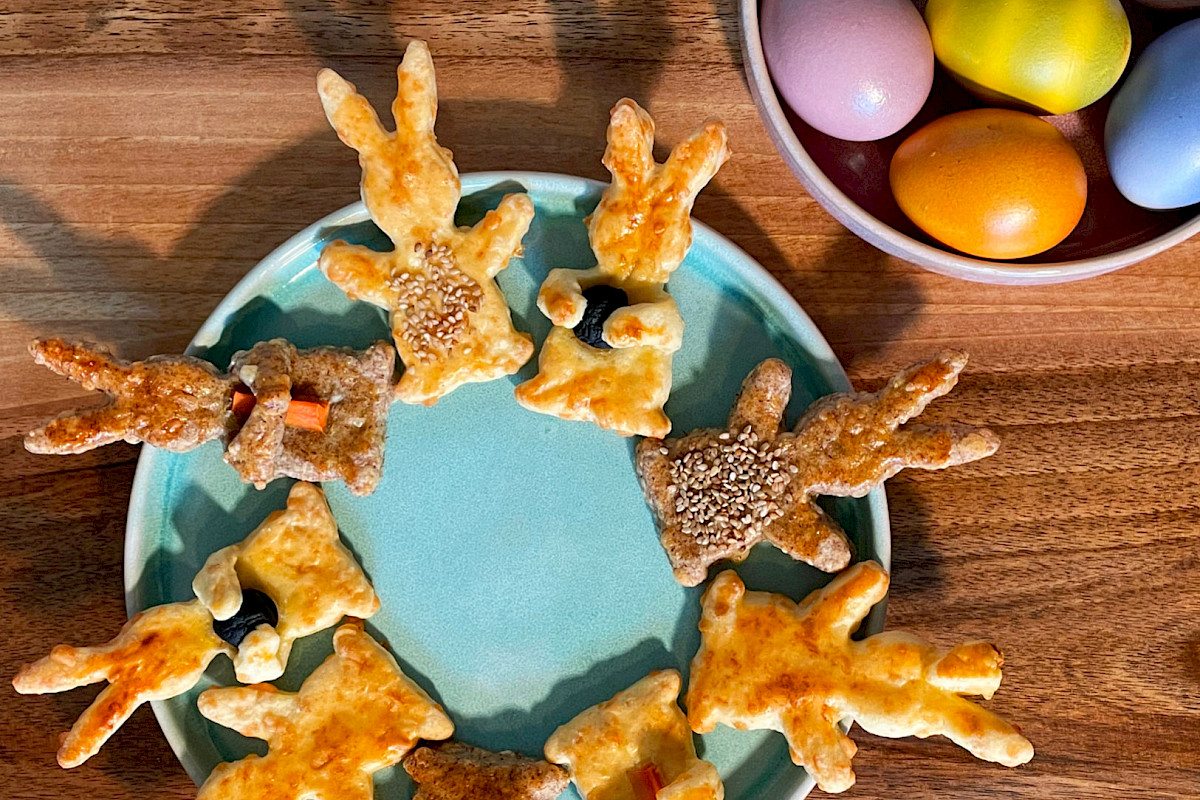 Herzhaftes Ostergeback, Käsekekse
