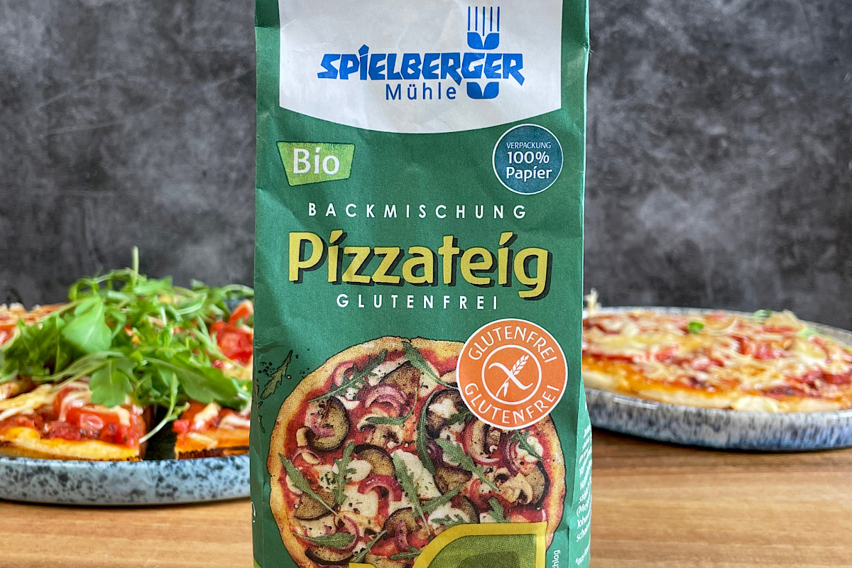Glutenfreie Pizza, Pizzabackmischung