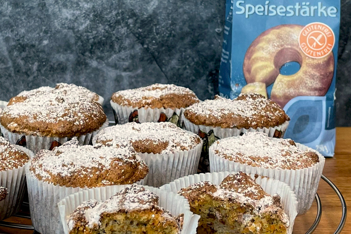 Glutenfreie Karottenmuffins