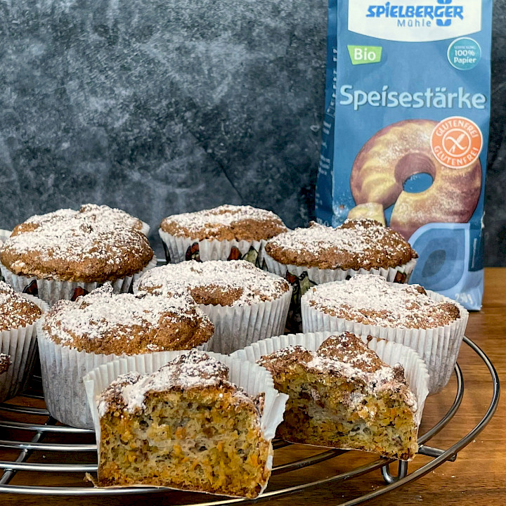 Glutenfreie Karottenmuffins