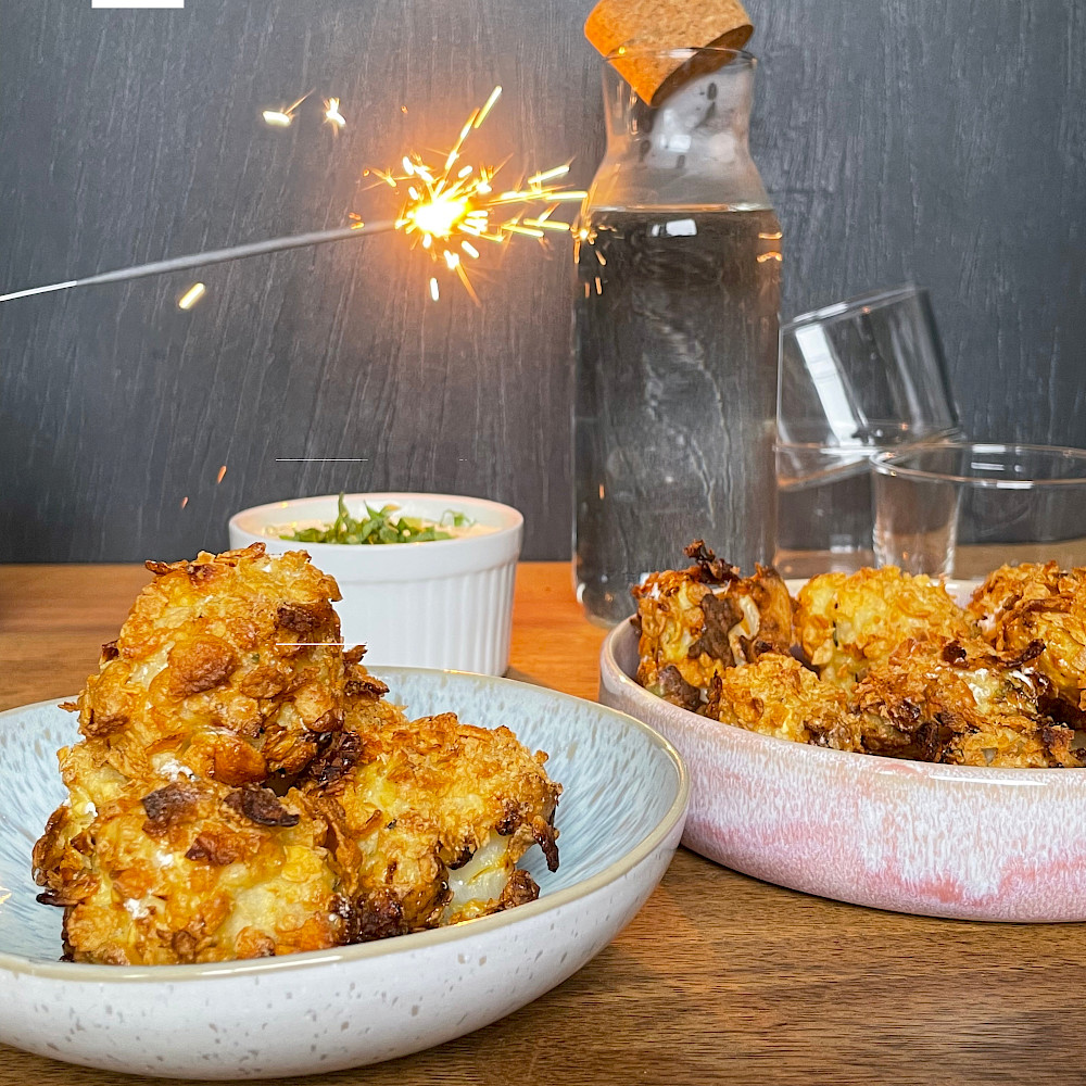 Blumenkohlwings mit Dip