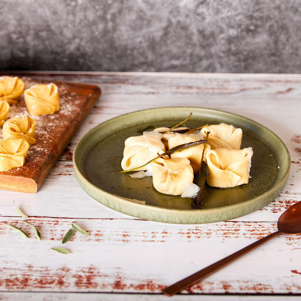 Tortellini mit Parmesan Ricotta Füllung