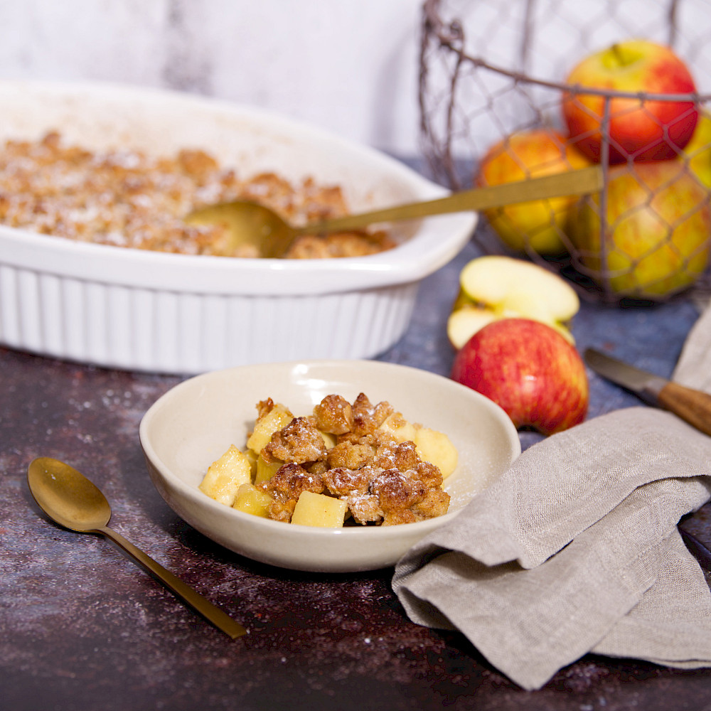 Emmer-Apfel-Crumble, Apfelcrumble