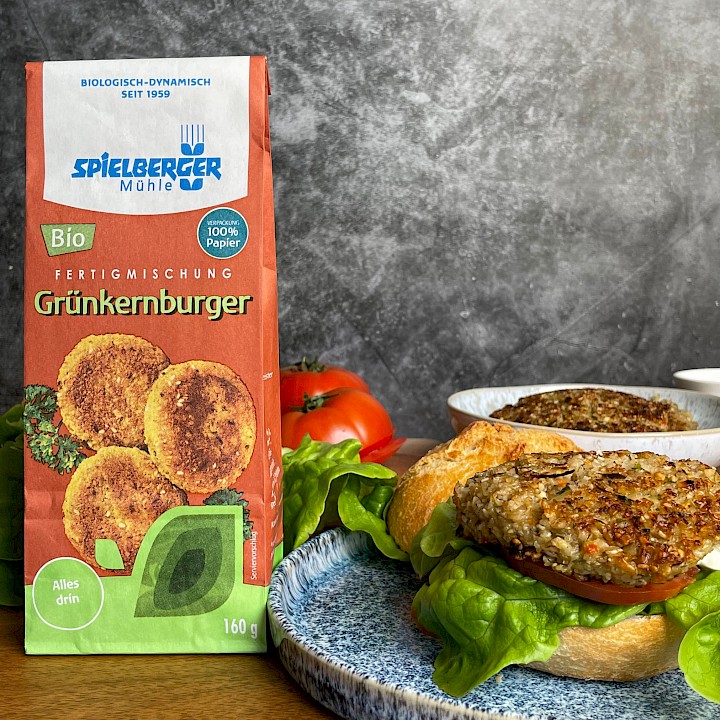 Grünkernburger, Burger