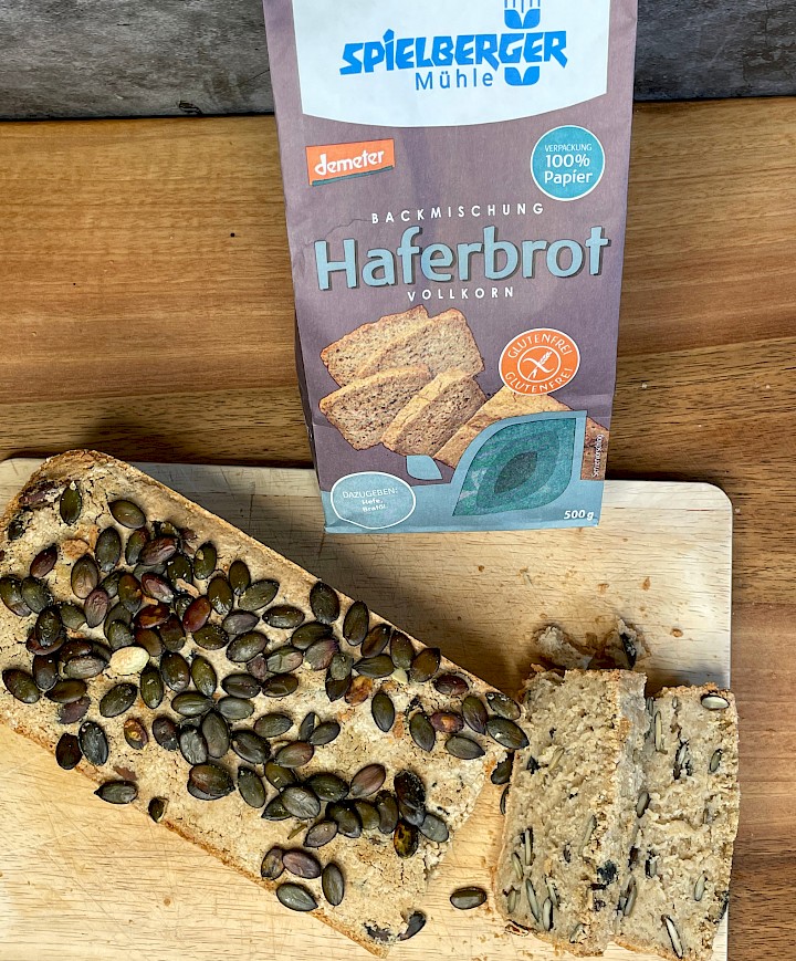 Haferbrot mit Kürbiskernen