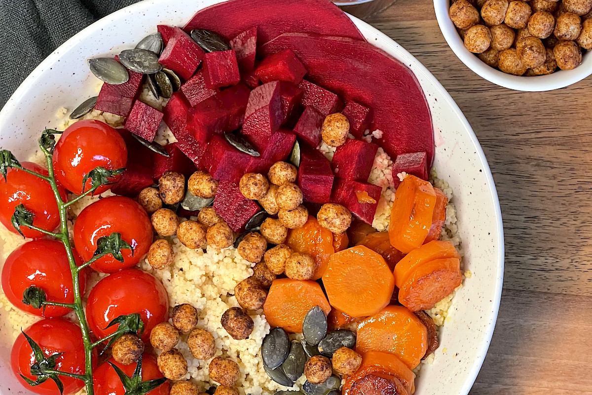 Gewürzte Braunhirsebällchen