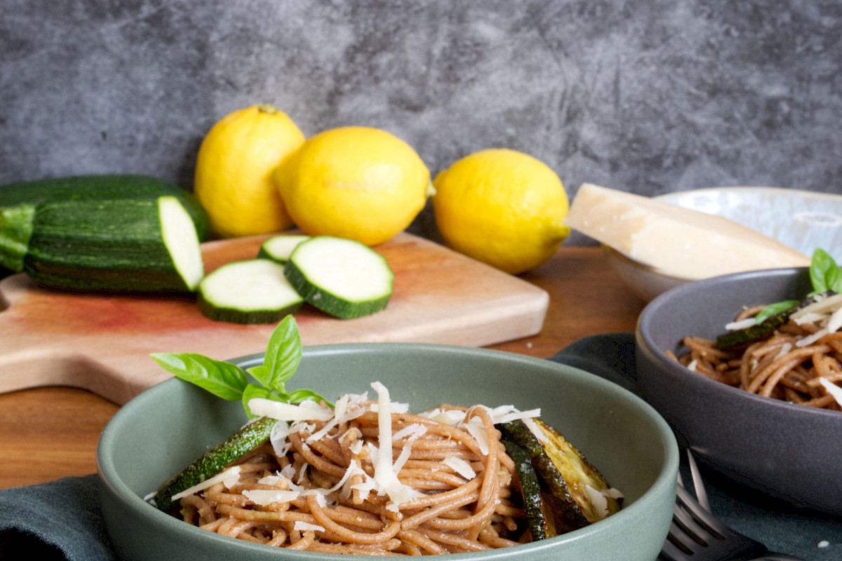 Zucchini-Zitronen Pasta