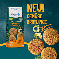 Fertigmischung für vegane Bratlinge auf Basis von Gemüse, Dinkel- und Haferflocken, verfeinert durch sorgfältig ausgewählte, fein abgestimmte Gartenkräuter.
