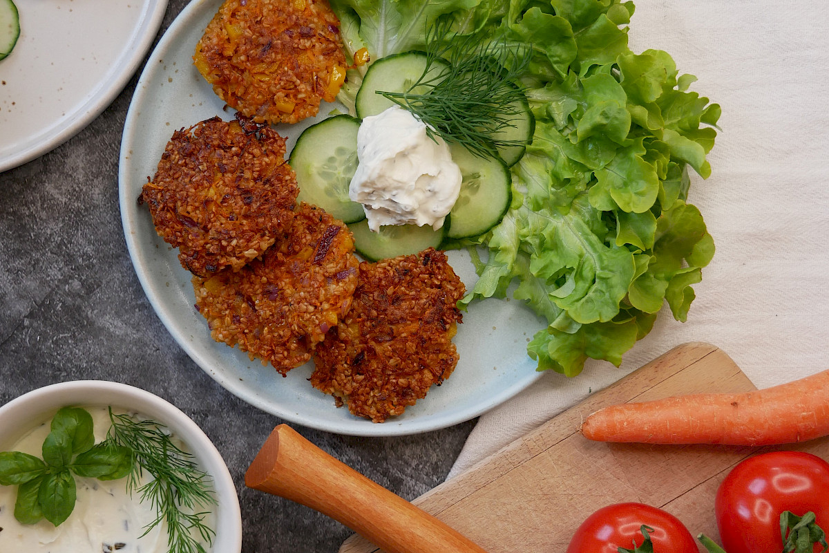 Glutenfreie Haferflocken-Bratlinge