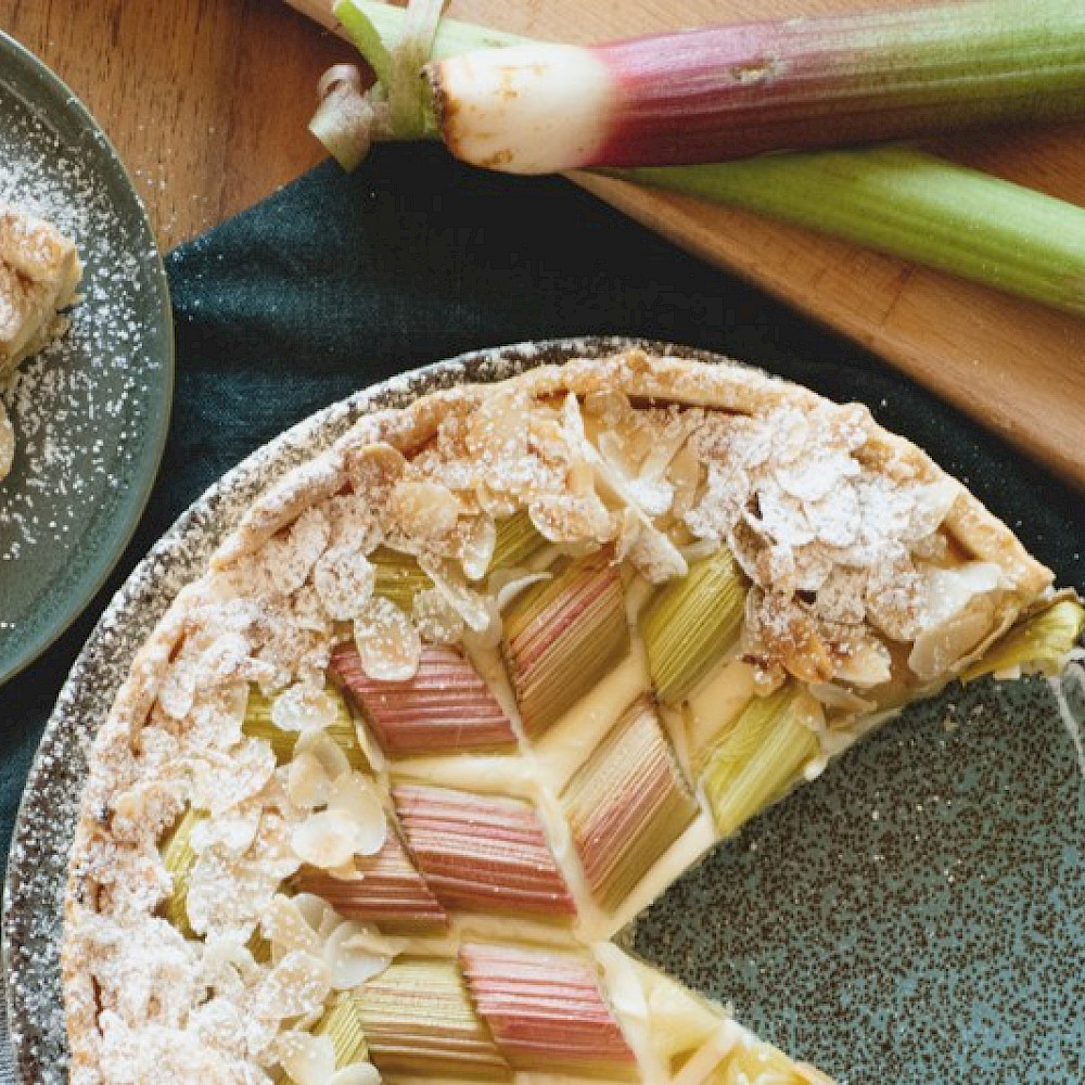 Rhabarber-Quark Tarte