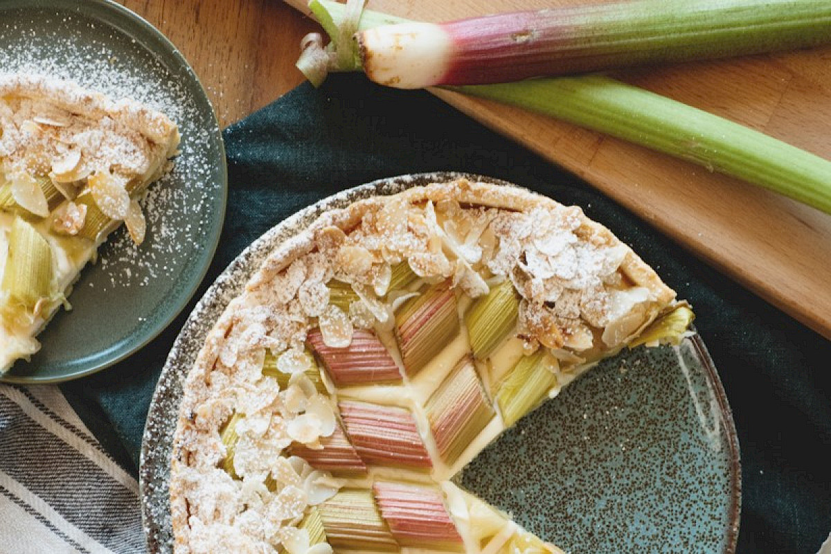 Rhabarber-Quark Tarte