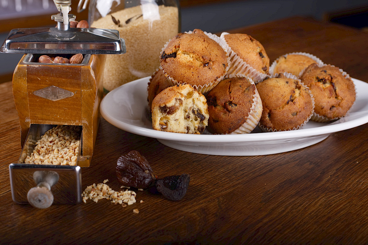 Wintermuffins mit Trockenobst
