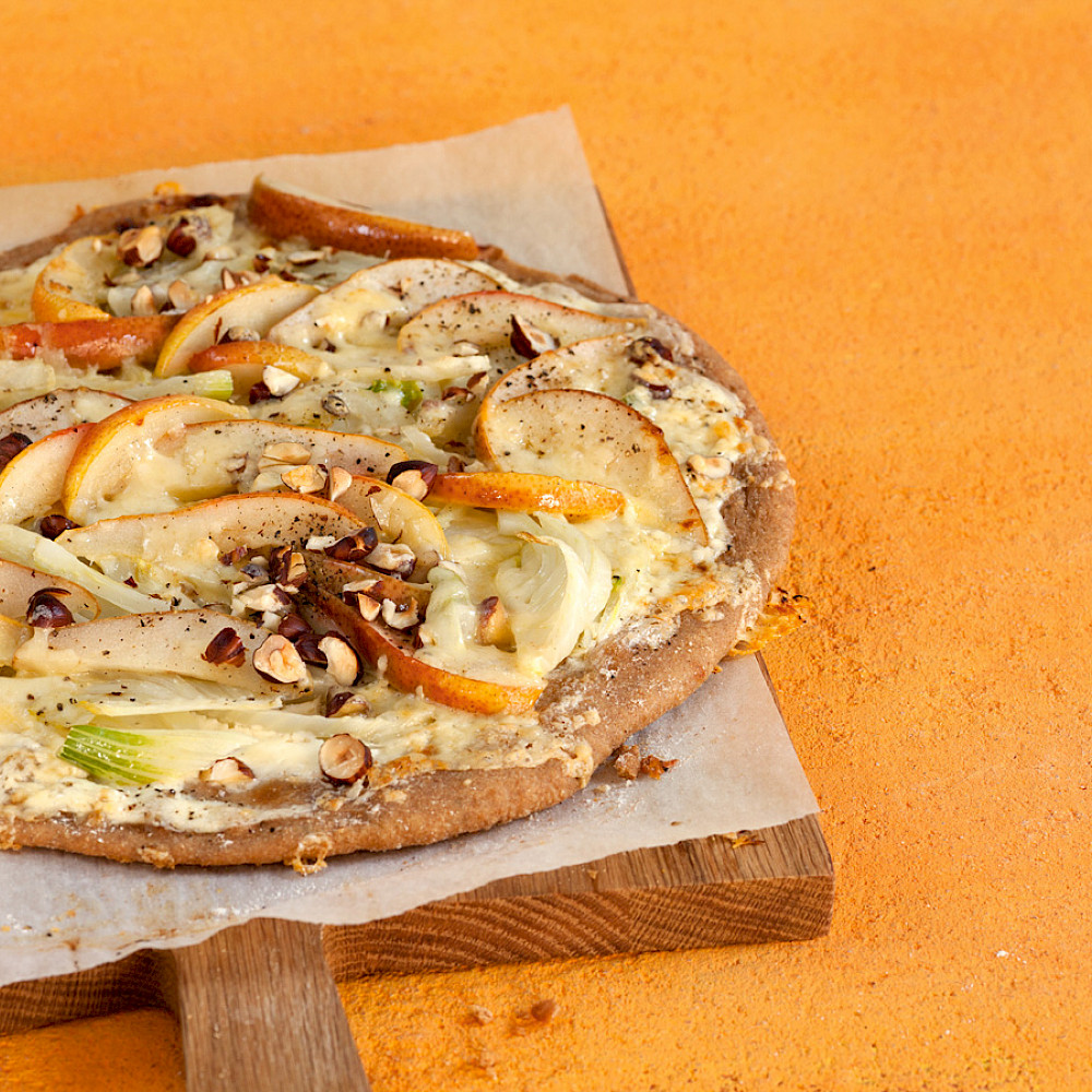 Fenchel-Birnen-Pizza