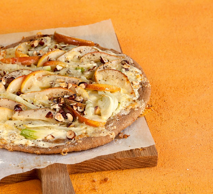Fenchel-Birnen-Pizza
